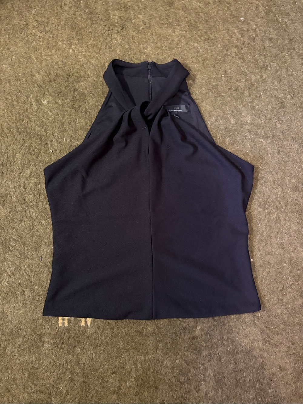 White House Black Market Black High-Neck Sleeveless Top